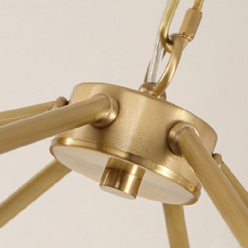 Postmodern Pyramid Suspended Lighting Fixture Metal Hanging Ceiling Fixture for Restaurant