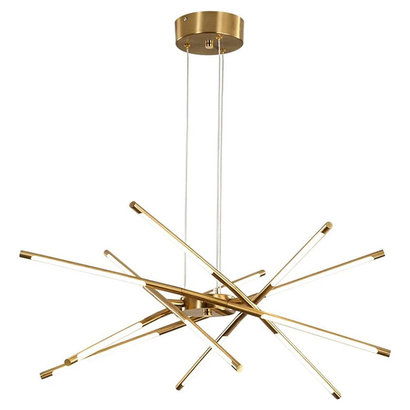 Simplicità contemporanea Sputnik Luci lampadari Luci a soffitto a sospensione in metallo per soggiorno