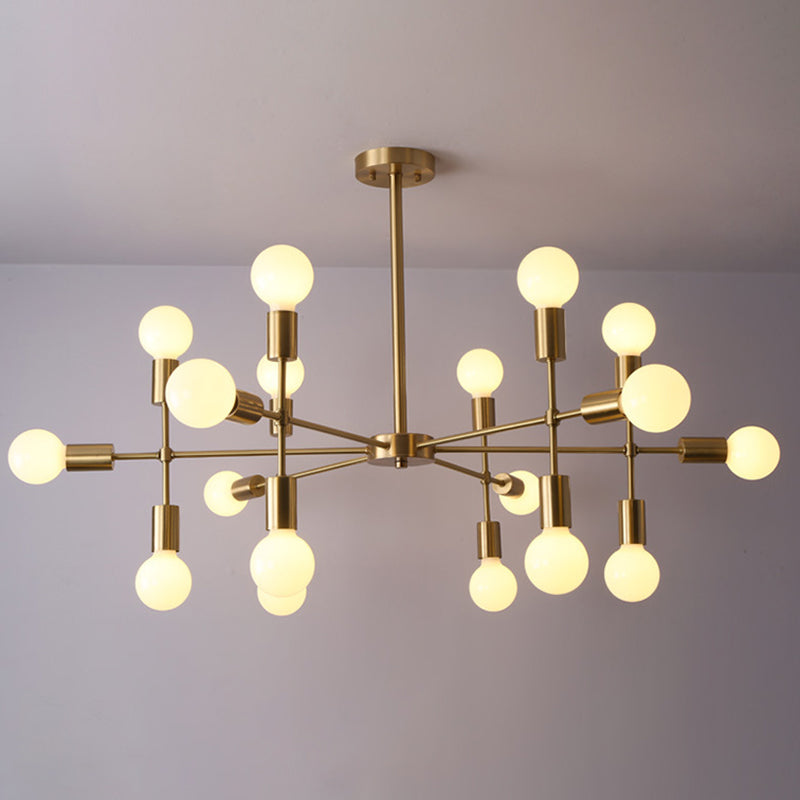 Lampade per lampadari radiali di semplicità moderna Lampade a sospensione in vetro per il ristorante