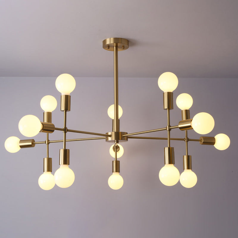 Lampade per lampadari radiali di semplicità moderna Lampade a sospensione in vetro per il ristorante