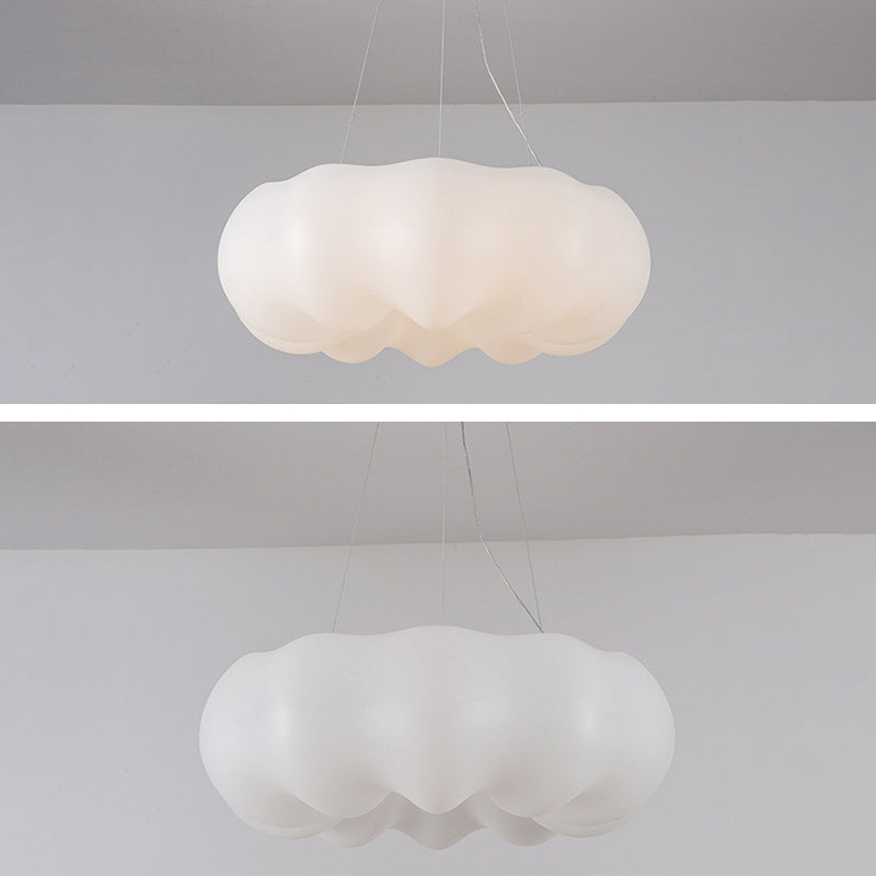 Nordic Minimalist Cloud Chandelier Lamp Resin Hanging Pendant Lights for Living Room