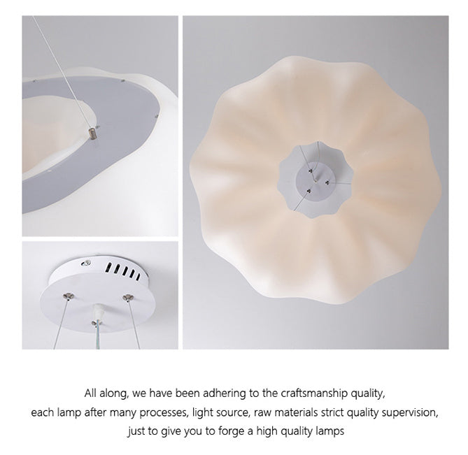 Nordic Minimalist Cloud Chandelier Lamp Resin Hanging Pendant Lights for Living Room