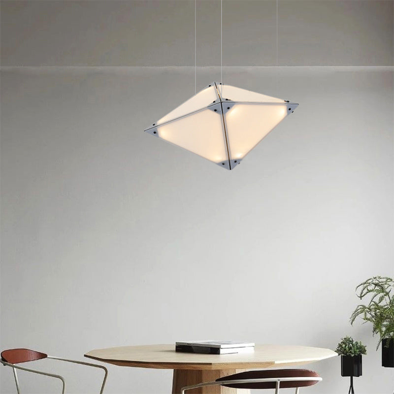 Postmodern Geometric Suspended Lighting Fixture Metallic Pendant Lighting Fixtures for Restaurant