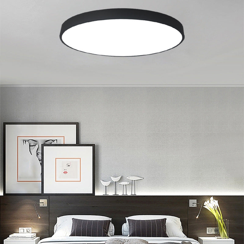 Nordic Style Metal Flush Mount Ceiling Lamp Round Shape LED Flush Mount Lighting for Bedroom