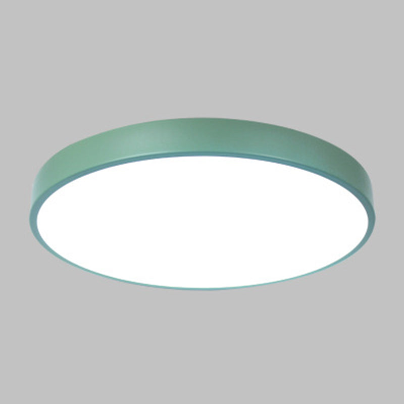 Nordic Style Metal Flush Mount Ceiling Lamp Round Shape LED Flush Mount Lighting for Bedroom