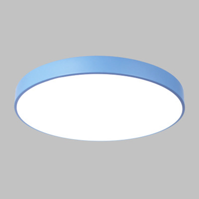 Nordic Style Metal Flush Mount Ceiling Lamp Round Shape LED Flush Mount Lighting for Bedroom