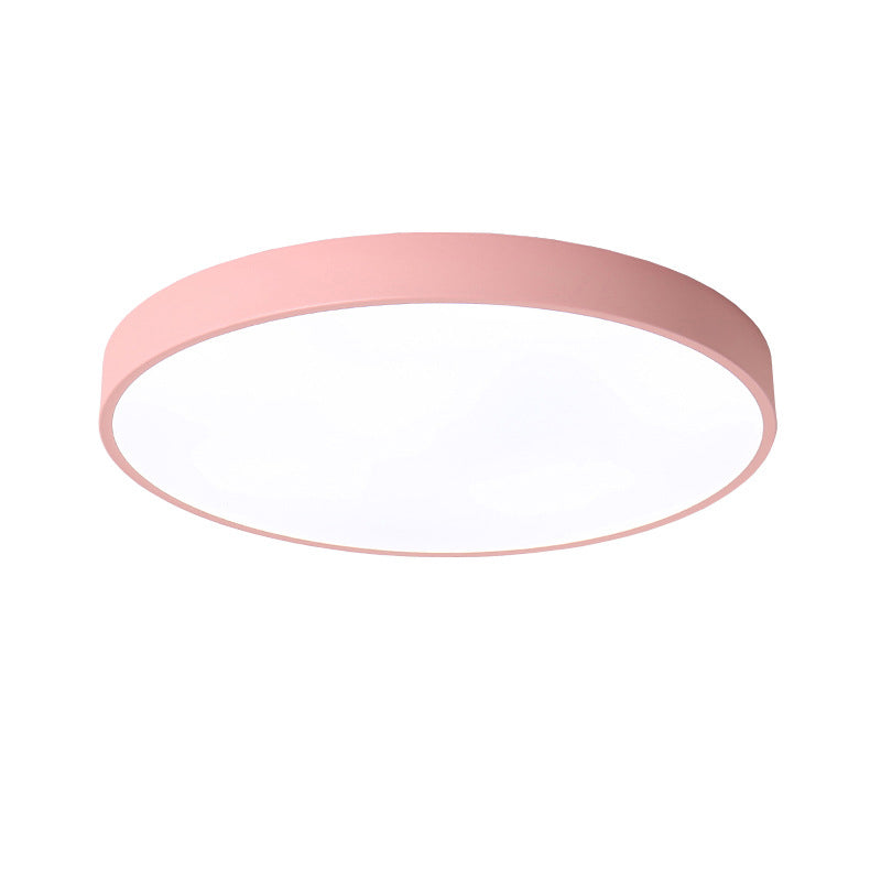 Nordic Style Metal Flush Mount Ceiling Lamp Round Shape LED Flush Mount Lighting for Bedroom