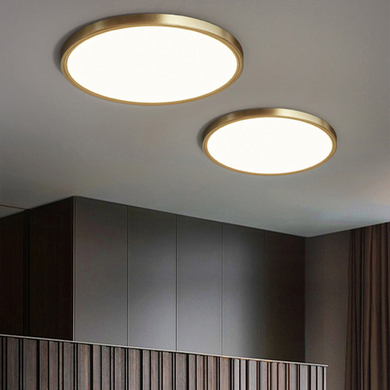 Modern Minimalist Metal Flush Mount Deckenleuchte Runde Form LED Flush Mount Lighting for Bedroom