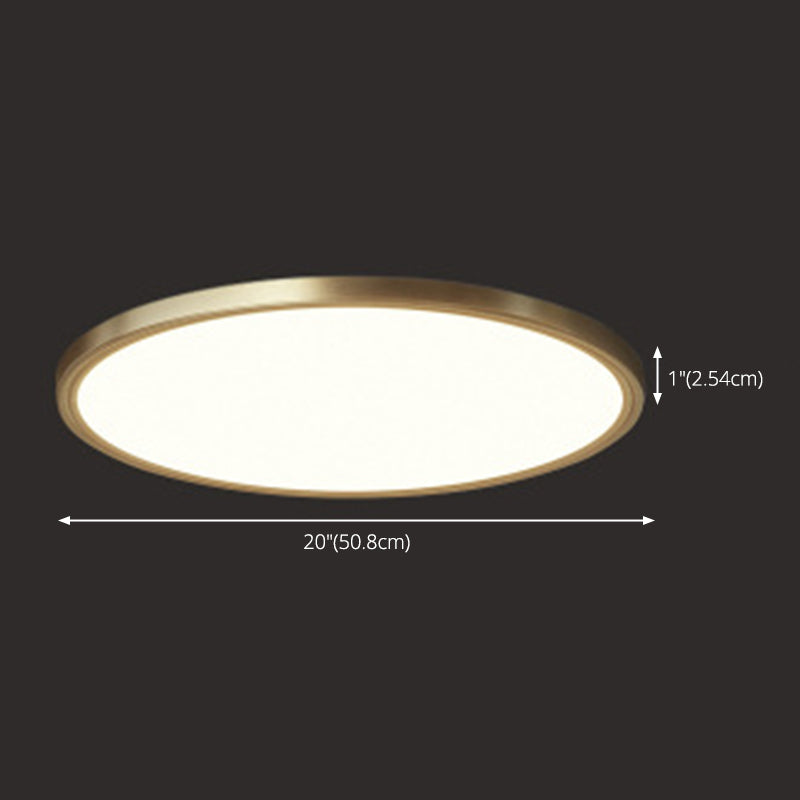 Modern Minimalist Metal Flush Mount Deckenleuchte Runde Form LED Flush Mount Lighting for Bedroom