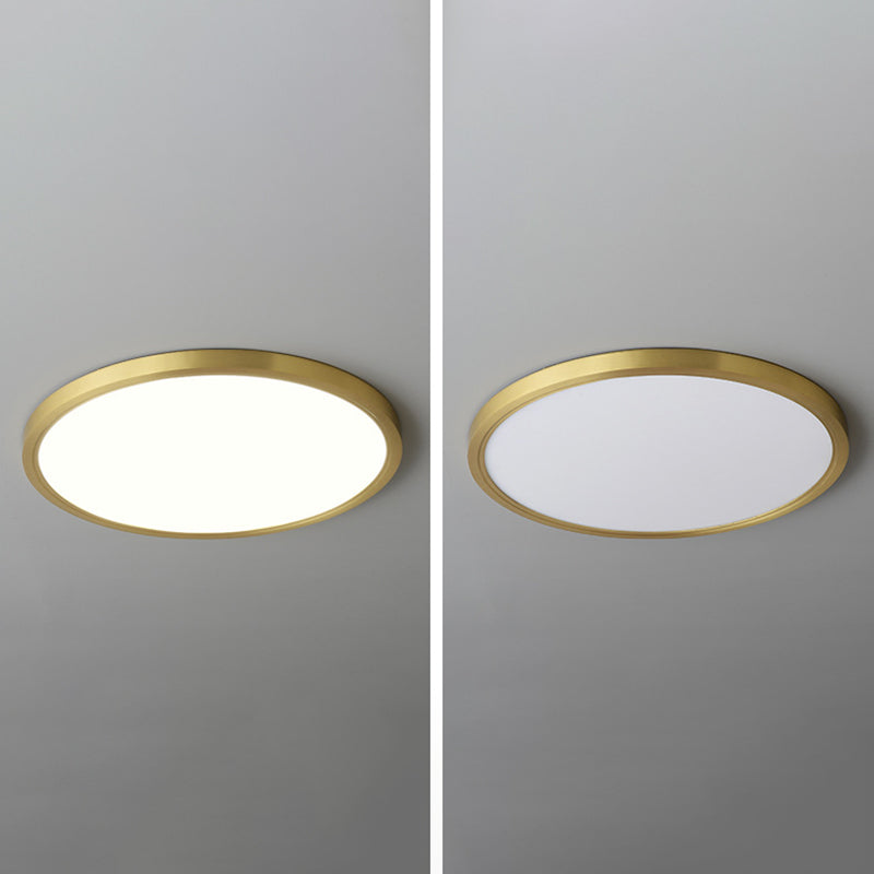 Modern Minimalist Metal Flush Mount Deckenleuchte Runde Form LED Flush Mount Lighting for Bedroom