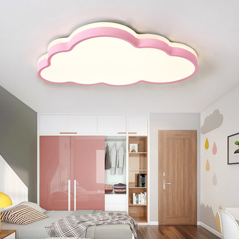 Scandinavische stijl metalen inbouw plafondlamp wolkvorm LED inbouwverlichting voor kinderslaapkamer