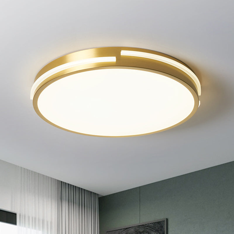 Modern Minimalist Metal Flush Mount Deckenleuchte Runde Form LED Flush Mount Lighting for Bedroom