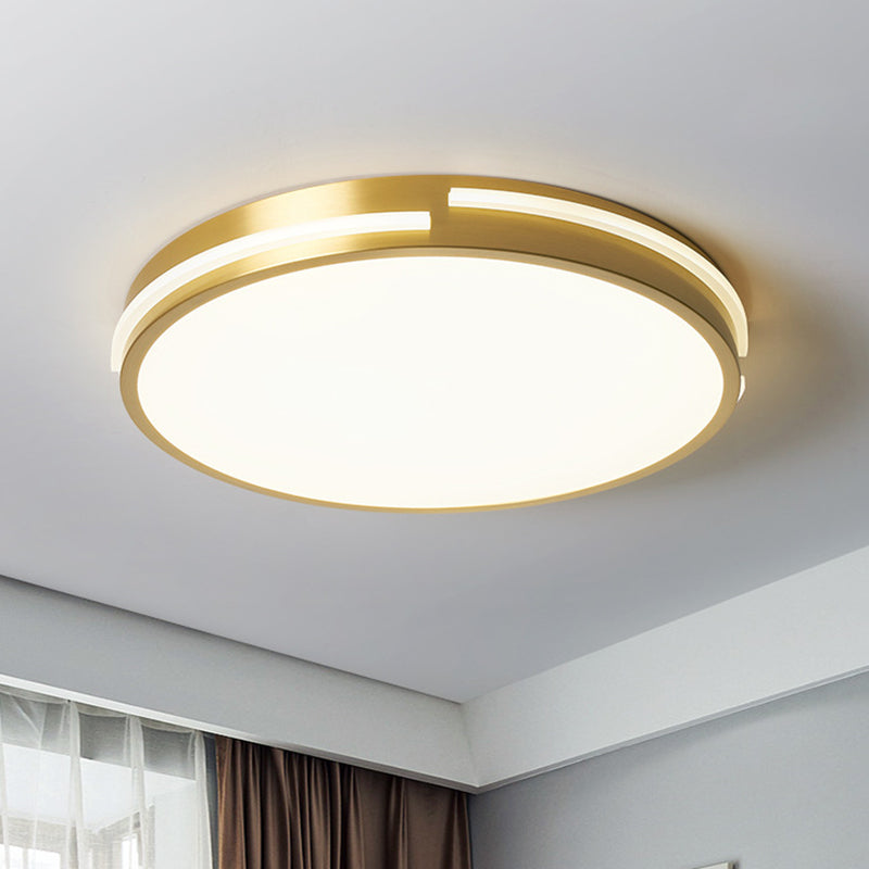 Modern Minimalist Metal Flush Mount Deckenleuchte Runde Form LED Flush Mount Lighting for Bedroom