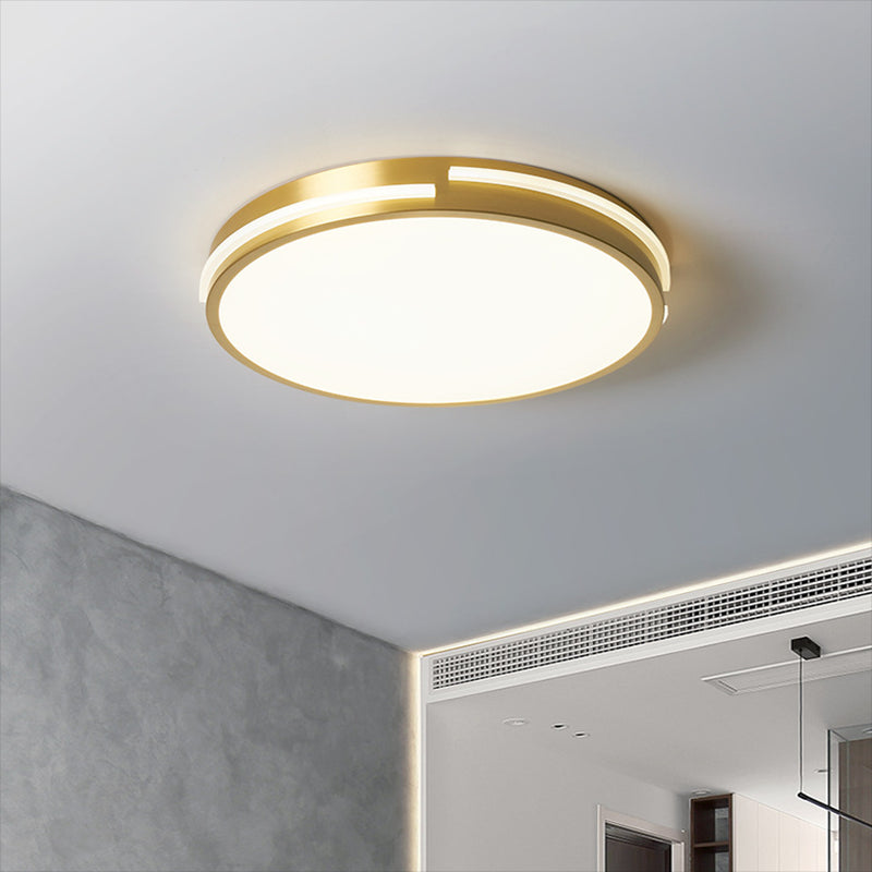 Modern Minimalist Metal Flush Mount Deckenleuchte Runde Form LED Flush Mount Lighting for Bedroom