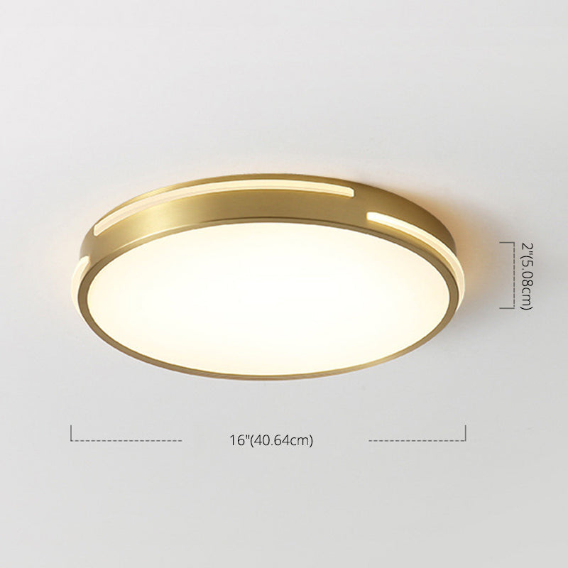 Modern Minimalist Metal Flush Mount Deckenleuchte Runde Form LED Flush Mount Lighting for Bedroom
