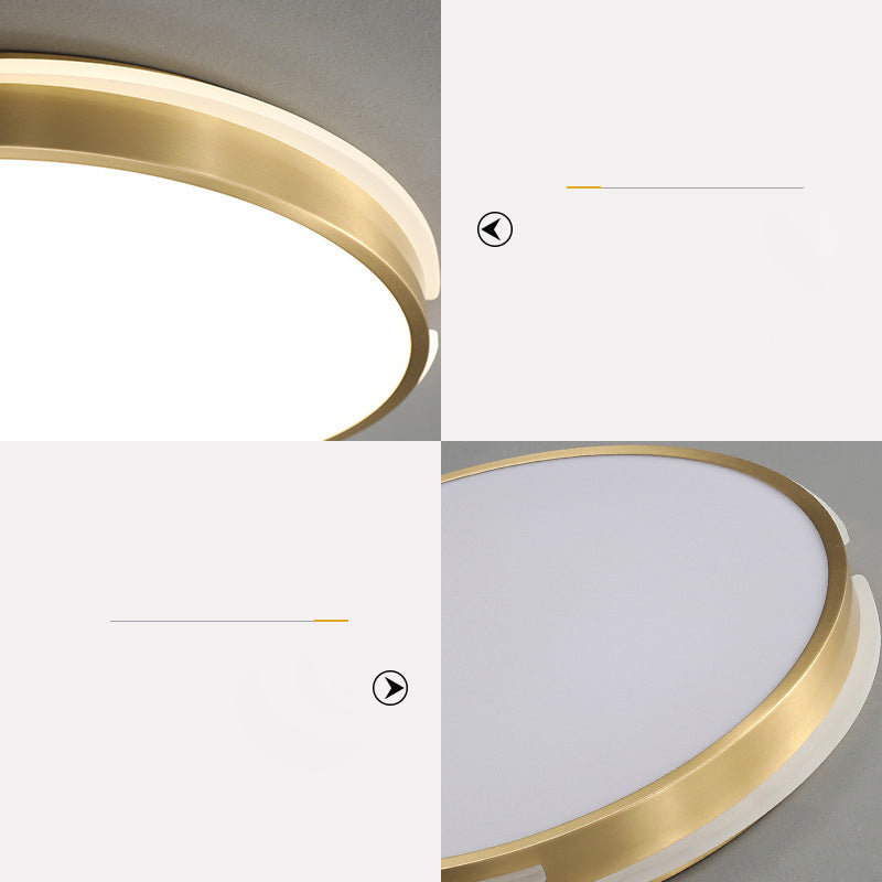 Modern Minimalist Metal Flush Mount Deckenleuchte Runde Form LED Flush Mount Lighting for Bedroom
