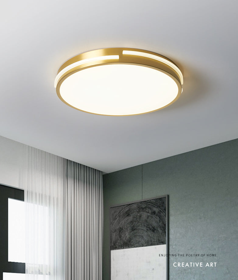 Modern Minimalist Metal Flush Mount Deckenleuchte Runde Form LED Flush Mount Lighting for Bedroom