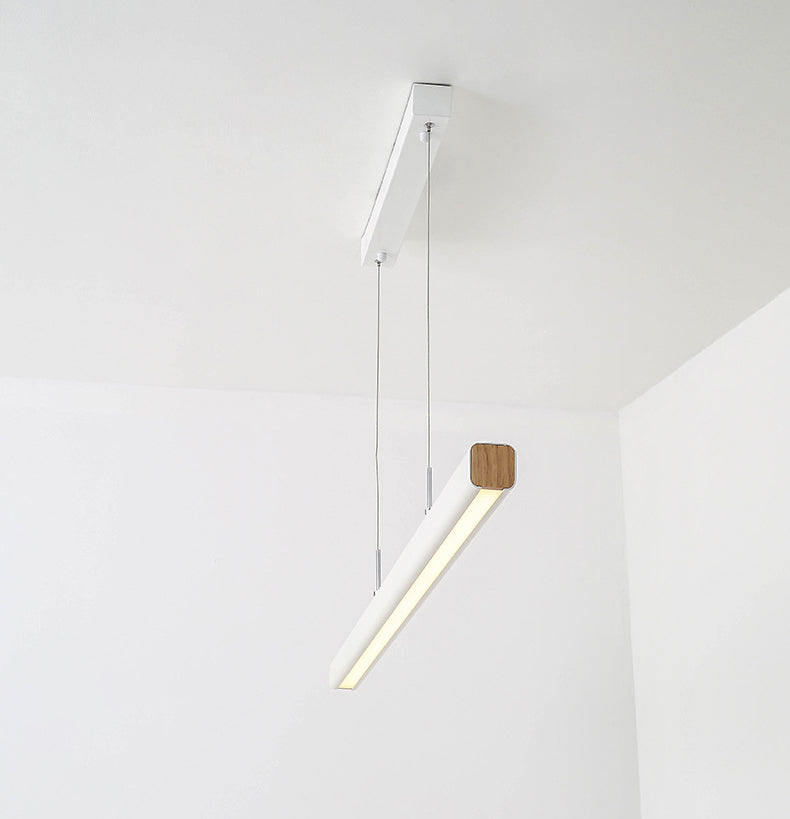 Lucitura lineare sull'illuminazione dell'isola acrilico moderno semplicità, luci dell'isola sospesa per il ristorante