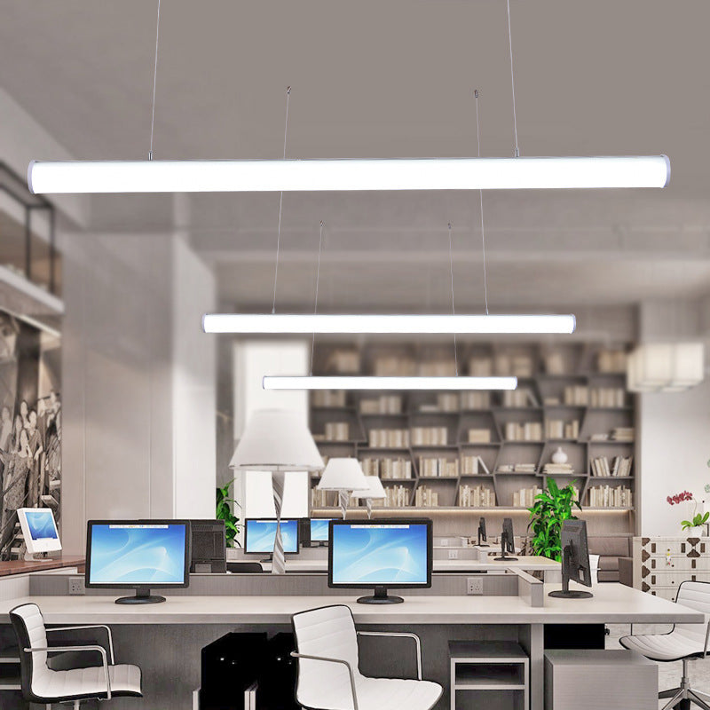 Cilindriche Luci a ciondolo di grande cucina di grandi dimensioni Metallic Modern Isola Lampade per ufficio