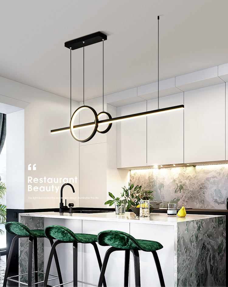 Circle Island Chandelier Lights Contemporary Metallic Chandelier Lighting Fixtures For Dining Table