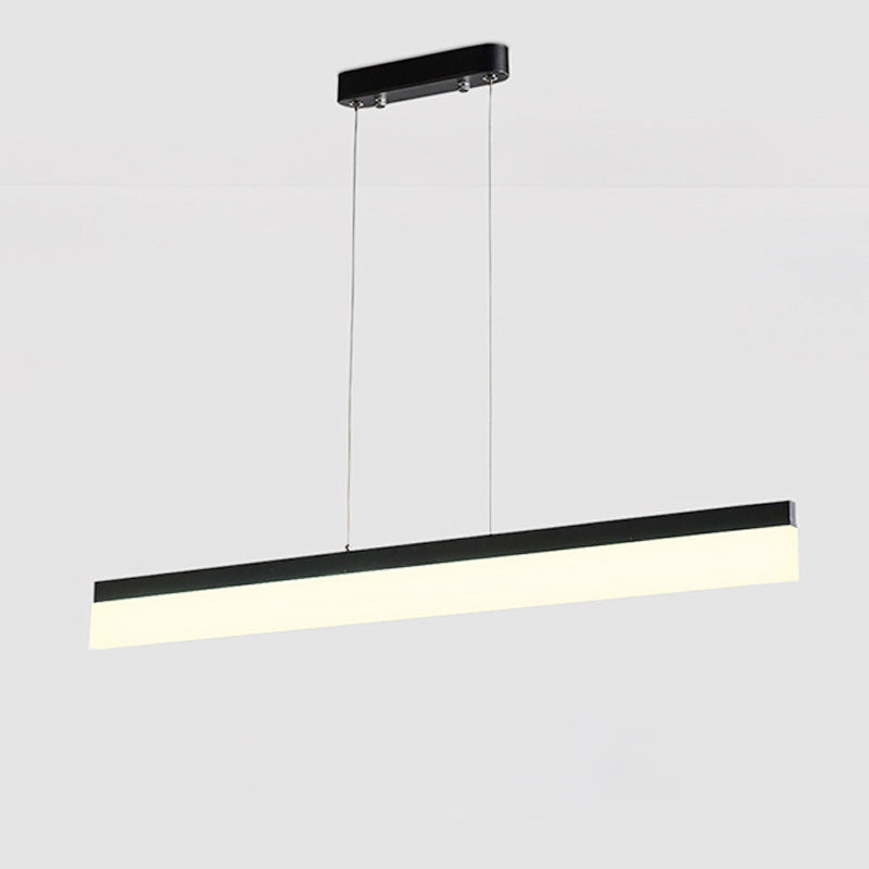Linear Island Chandelier Lights Simplicity Acrylic Chandelier Lighting Fixtures for Office
