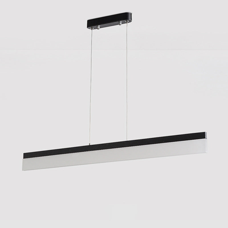 Linear Island Chandelier Lights Simplicity Acrylic Chandelier Lighting Fixtures for Office