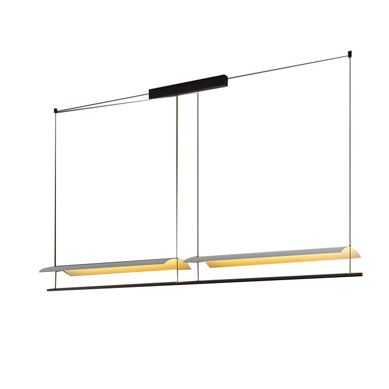 Paper Grandes luces colgantes de cocina Metálicas Simplicidad moderna Luces de araña de la isla para la oficina