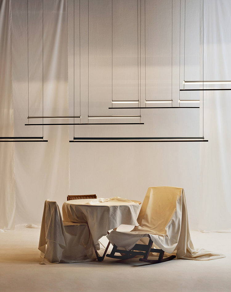 Paper Grandes luces colgantes de cocina Metálicas Simplicidad moderna Luces de araña de la isla para la oficina