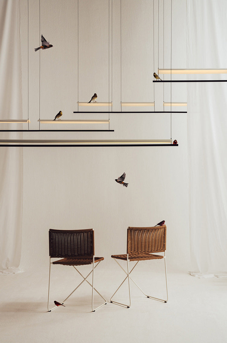 Paper Grandes luces colgantes de cocina Metálicas Simplicidad moderna Luces de araña de la isla para la oficina