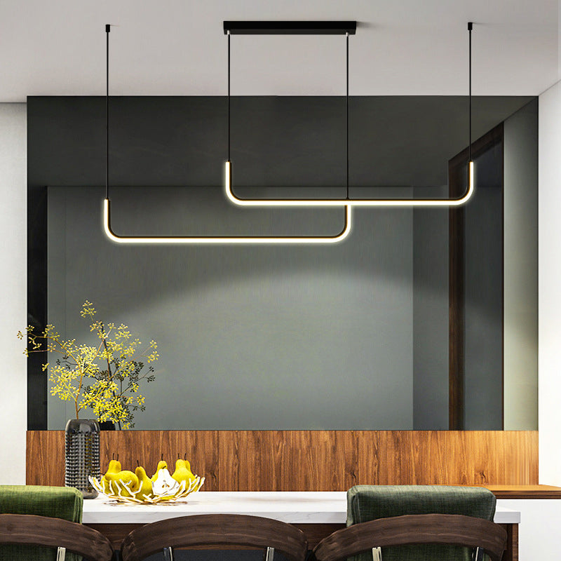 Overlapping Island Pendant Lights Ultra-Contemporary Acrylic Island Pendant Lights for Restaurant