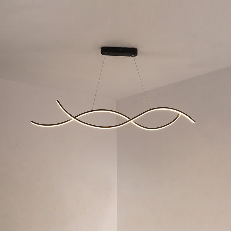 Luci a sospensione dell'isola dei viticci moderni fluidi di illuminazione il lampadario metallico per il ristorante