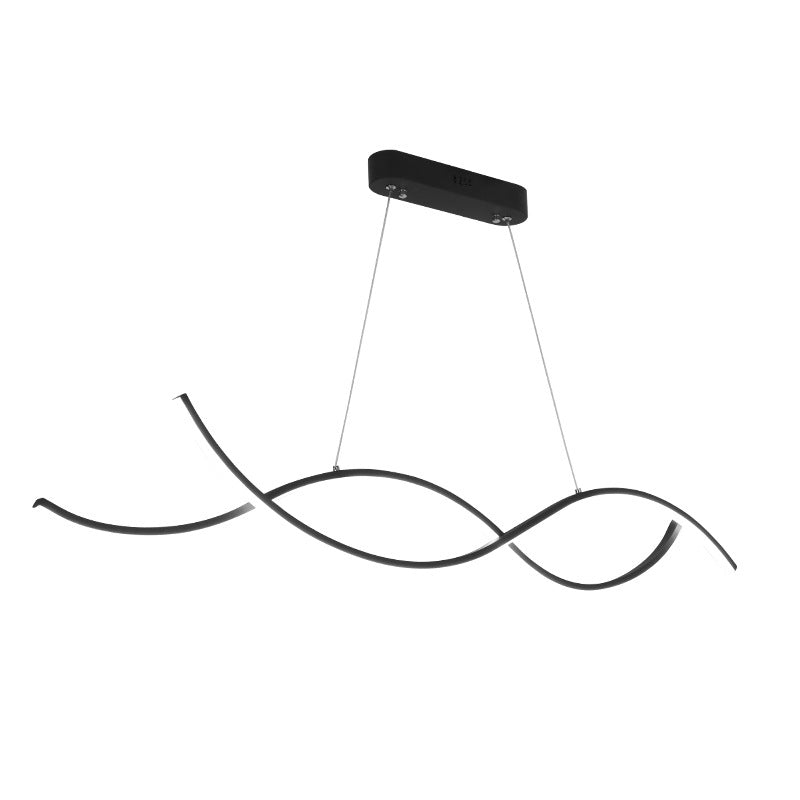 Luci a sospensione dell'isola dei viticci moderni fluidi di illuminazione il lampadario metallico per il ristorante