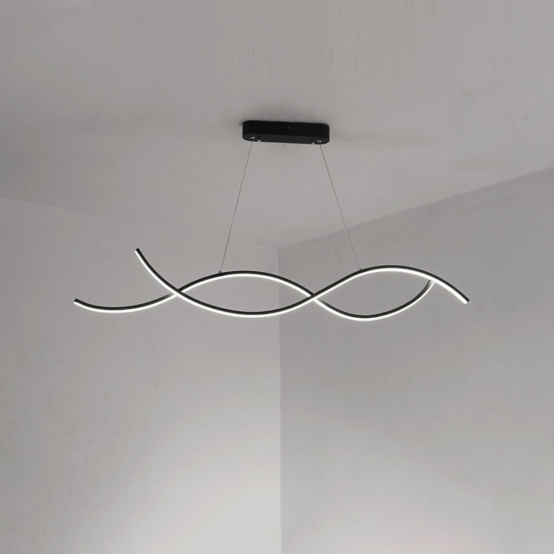 Luci a sospensione dell'isola dei viticci moderni fluidi di illuminazione il lampadario metallico per il ristorante