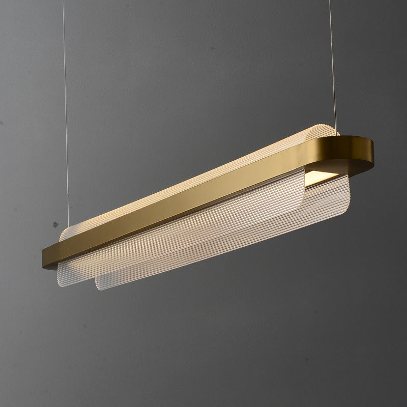 Curl Hanging Island Lights Ultra-Contemporary Acrilic lampadario Acriffetti di illuminazione per il ristorante