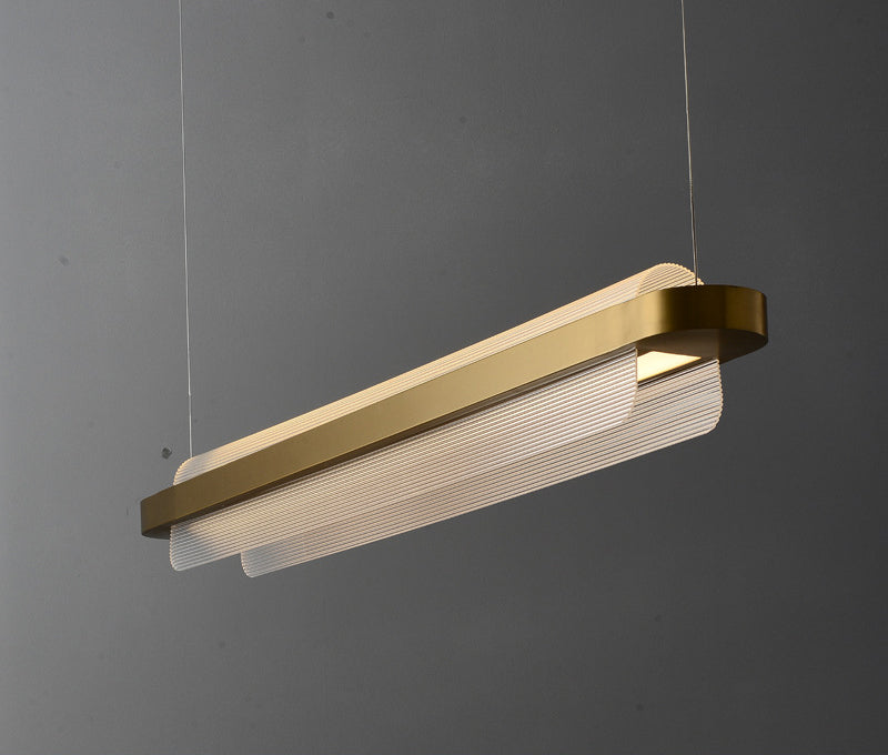 Curl Hanging Island Lights Ultra-Contemporary Acrilic lampadario Acriffetti di illuminazione per il ristorante