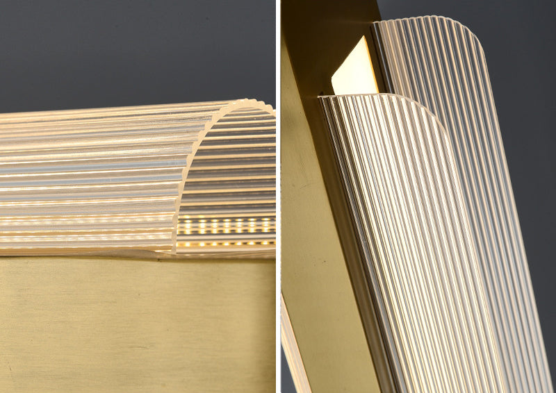 Curl Hanging Island Lights Ultra-Contemporary Acrilic lampadario Acriffetti di illuminazione per il ristorante