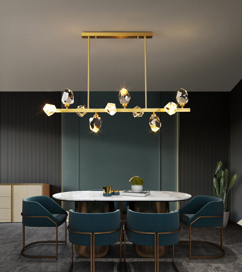 Diamond Over Island Lighting Crystal Modern Simplicity Hanging Island Lights for Restaurant