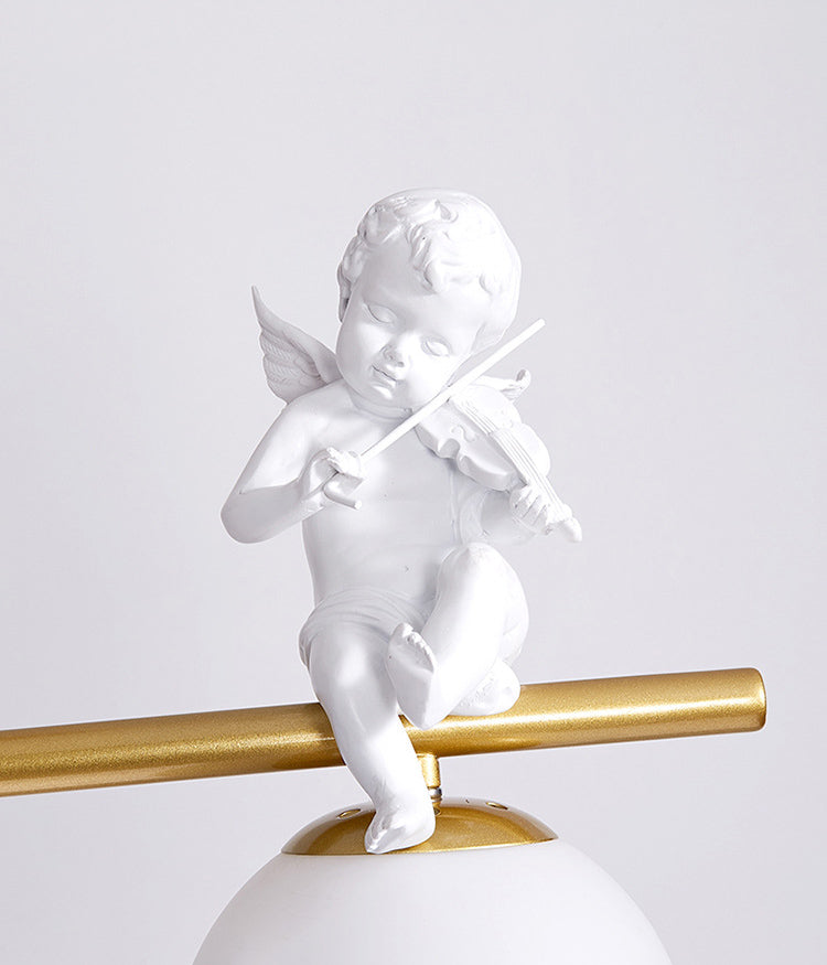 Globe Island Chandelier Lights Simplicity Milky Glass Chandelier Lighting Fixtures for Restaurant