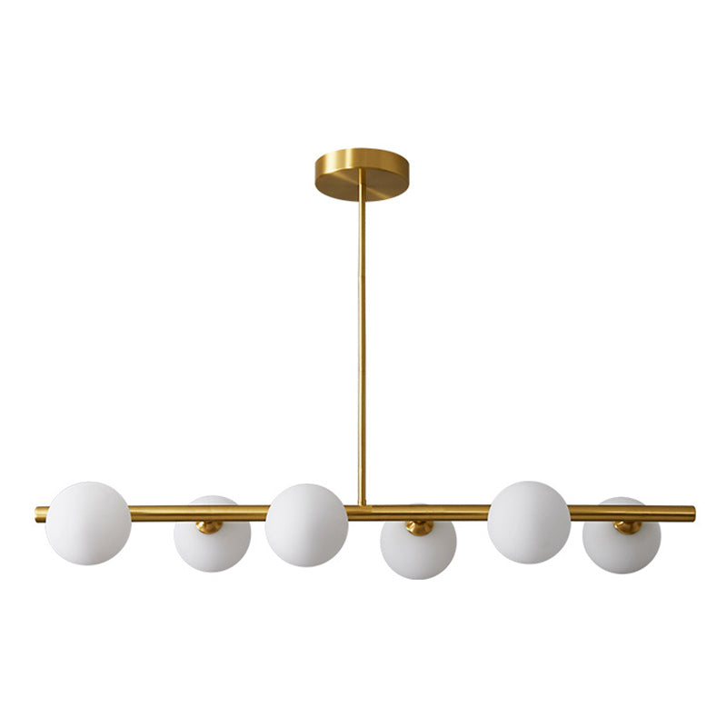 Sphere Island Pendant Lights Modern Glass Chandelier Lighting Fixtures for Restaurant