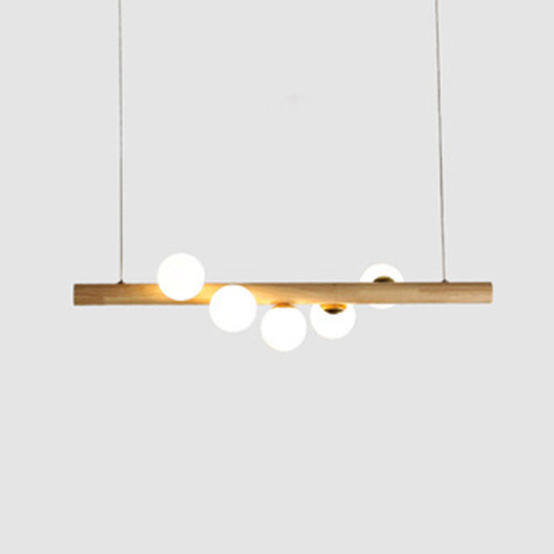 Spherical Large Kitchen Pendant Lights Glass Modern Simplicity Island Chandelier Lights for Dining Table