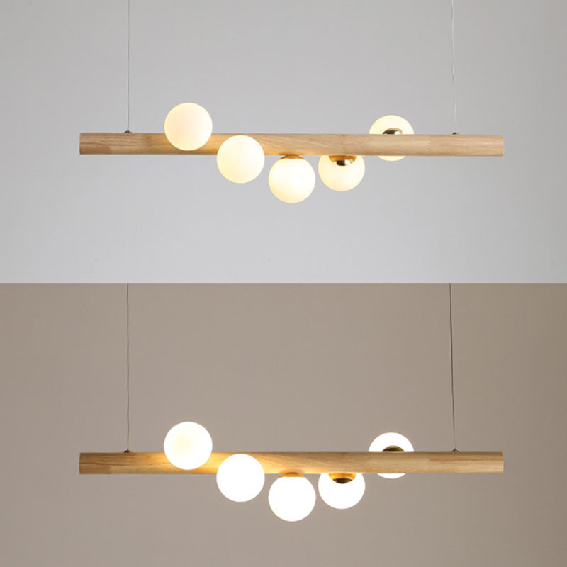 Spherical Large Kitchen Pendant Lights Glass Modern Simplicity Island Chandelier Lights for Dining Table