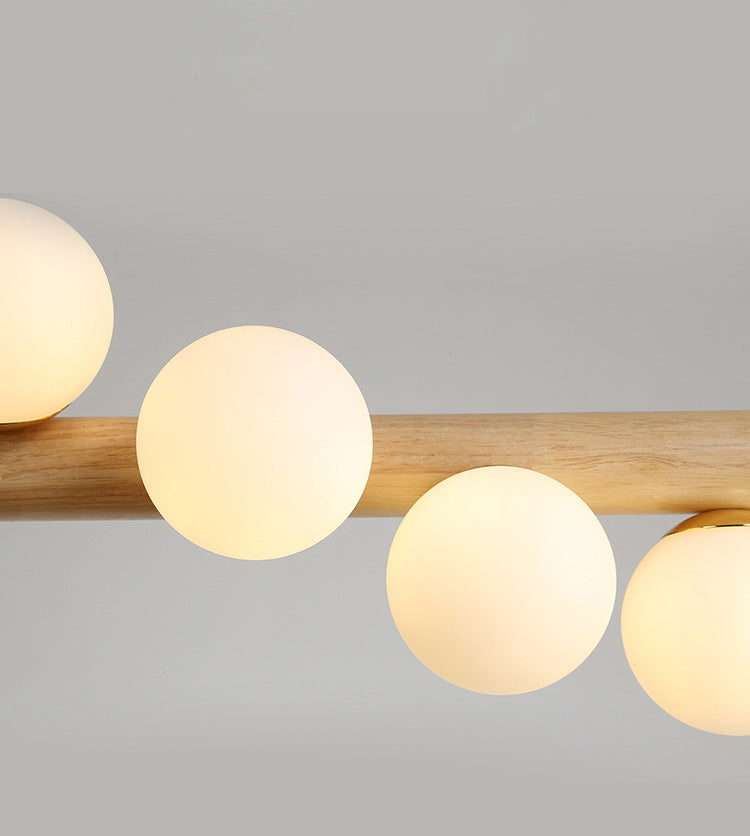 Spherical Large Kitchen Pendant Lights Glass Modern Simplicity Island Chandelier Lights for Dining Table