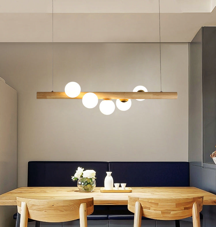 Spherical Large Kitchen Pendant Lights Glass Modern Simplicity Island Chandelier Lights for Dining Table