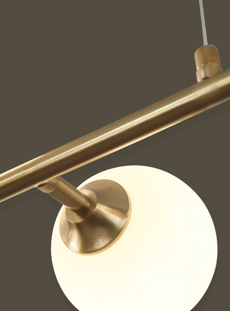 Round Island Lampellale Luci di vetro contemporaneo Fissature di illuminazione lampadario per il ristorante