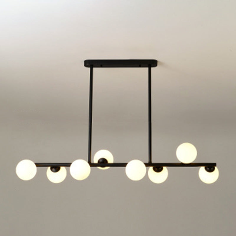 Spherical Hanging Island Lights Ultra-Contemporary Glass Chandelier Lighting Fixtures for Restaurant