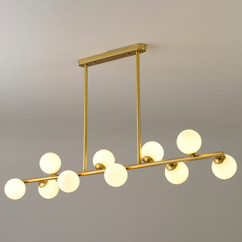 Spherical Hanging Island Lights Ultra-Contemporary Glass Chandelier Lighting Fixtures for Restaurant