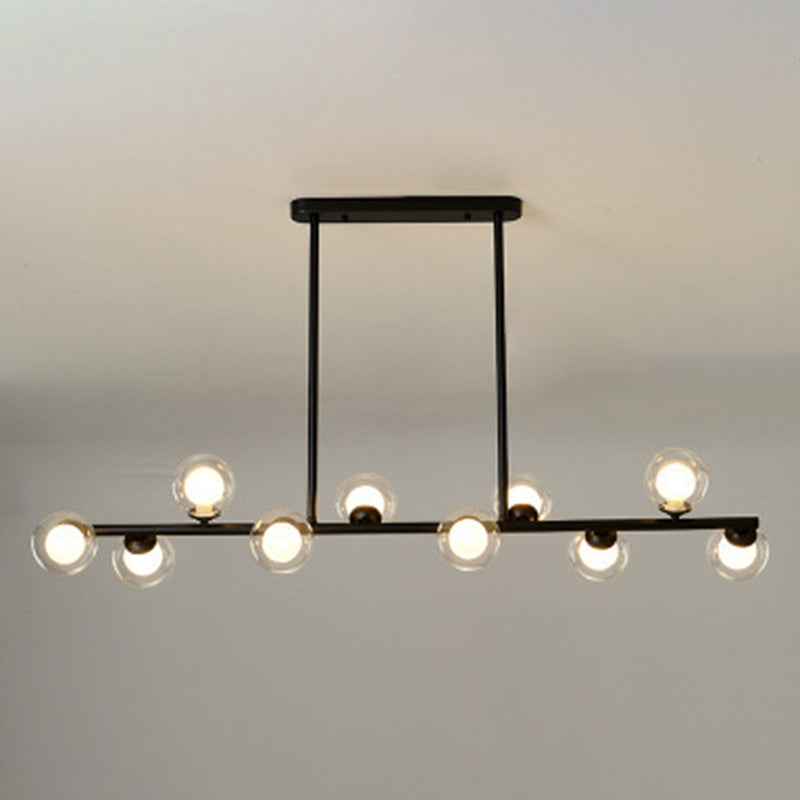 Spherical Hanging Island Lights Ultra-Contemporary Glass Chandelier Lighting Fixtures for Restaurant