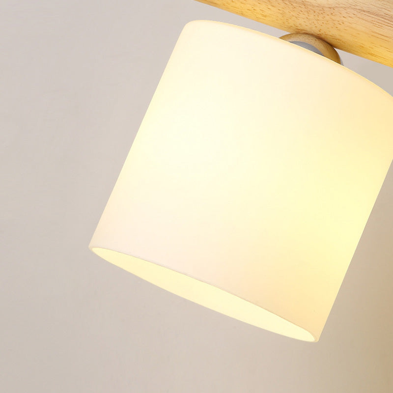 Cylindrical Island Pendant Lights Ultra-Contemporary Wood Island Pendant Lights for Restaurant