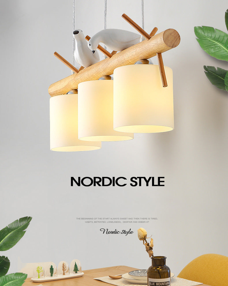 Cylindrical Island Pendant Lights Ultra-Contemporary Wood Island Pendant Lights for Restaurant