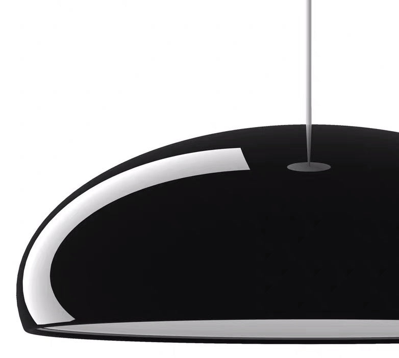 Nordic Macaroon Style Dome Shade Hanging Light Polished Aluminum Lighting Fixture for Dining Room